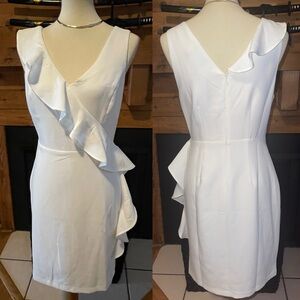 🆕 DO+BE Elegant White Asymmetrical Dress